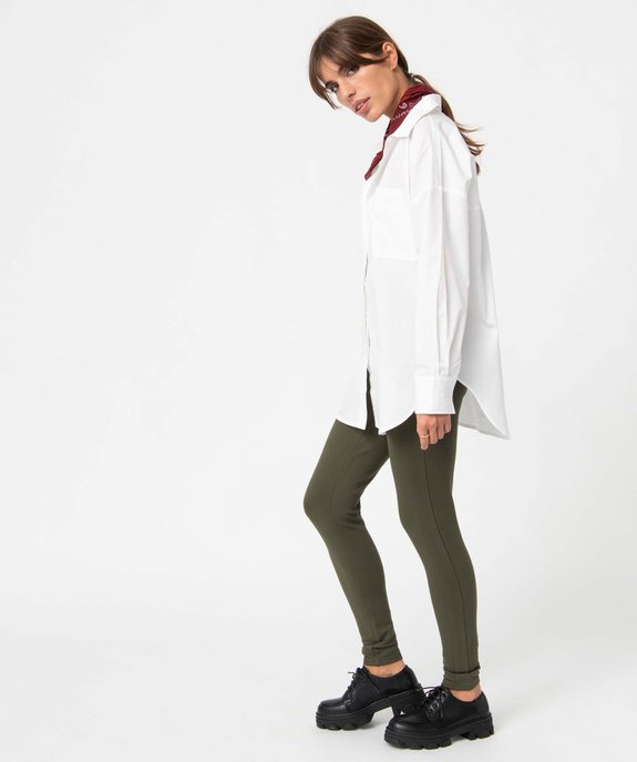 Leggings femme en maille épaisse avec surpiqûre fantaisie vue5 - GEMO(FEMME PAP) - GEMO