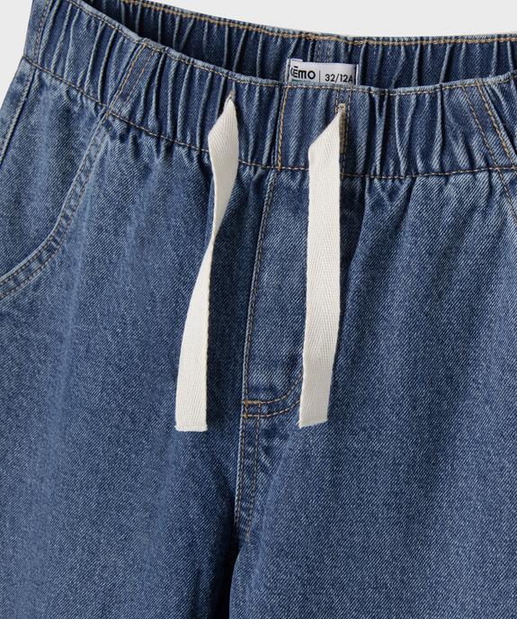 Jean droit à ceinture élastiquée ajustable garçon vue2 - GEMO 4G GARCON - GEMO
