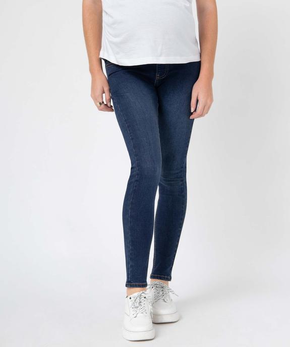 Jean de grossesse coupe Skinny avec bandeau haut vue1 - GEMO (MATER) - GEMO