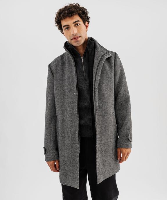 Manteau avec double col amovible homme vue1 - GEMO (HOMME) - GEMO