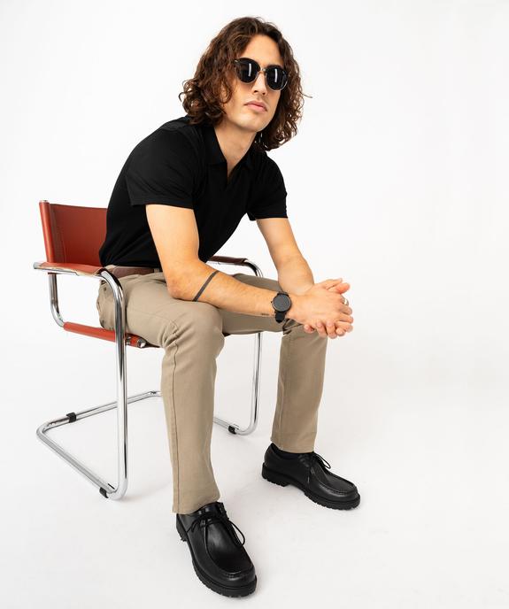 Pantalon en coton coupe Slim homme vue5 - GEMO 4G HOMME - GEMO