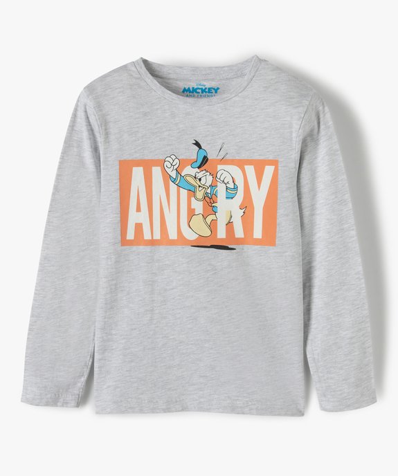 Tee-shirt garçon à manches longues avec motif Donald - Disney vue1 - DISNEY DTR - GEMO
