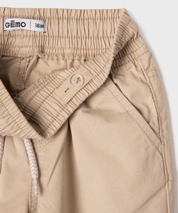 Pantalon jogger avec taille ajustable bébé garçon vue2 - GEMO(BEBE DEBT) - GEMO