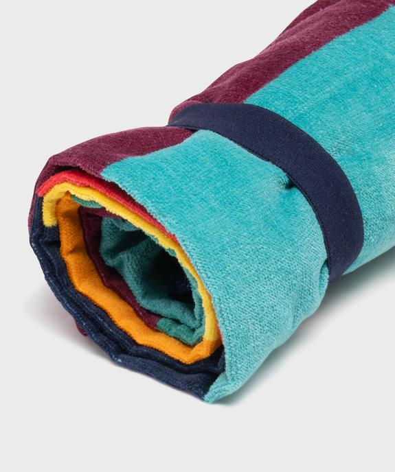Serviette de plage à rayures en éponge vue3 - GEMO (ACCESS) - GEMO