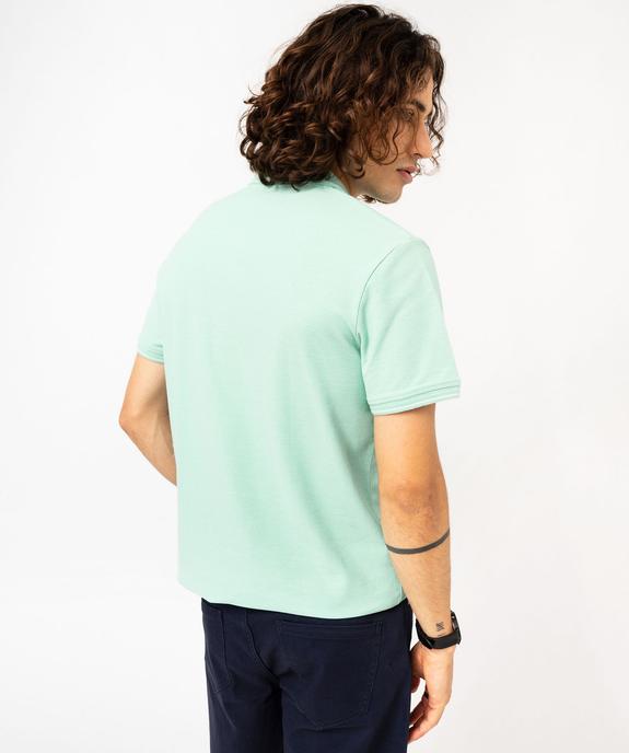 Polo à manches courtes en maille piquée homme vue3 - GEMO 4G HOMME - GEMO