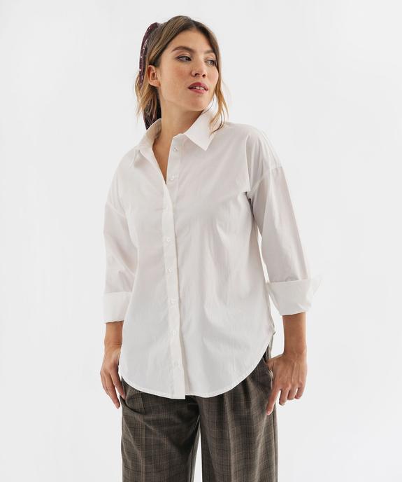 Chemise unie coupe ample femme vue1 - GEMO(FEMME PAP) - GEMO