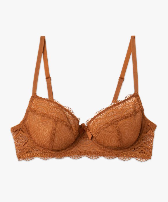 Soutien-gorge à armatures forme corbeille en dentelle vue4 - GEMO(HOMWR FEM) - GEMO