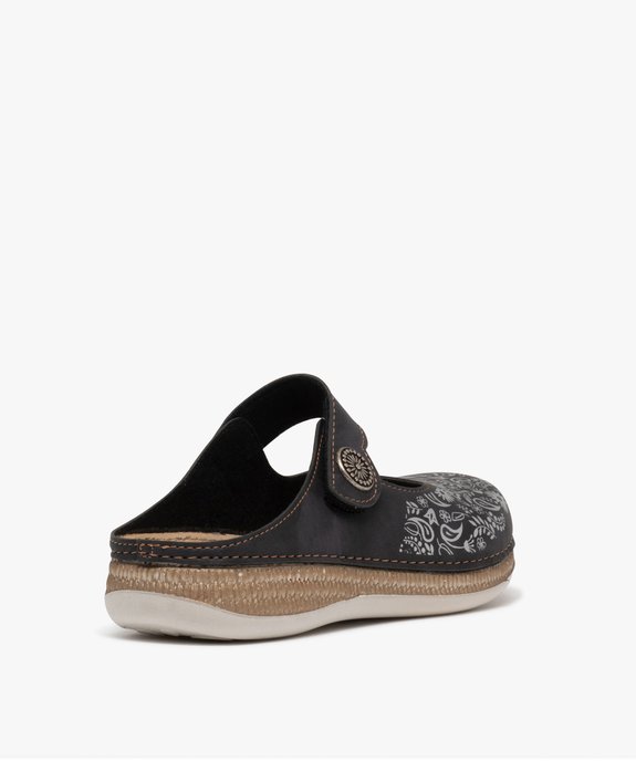 Sabot confort avec fermeture scratch femme vue4 - G'FLEX - GEMO