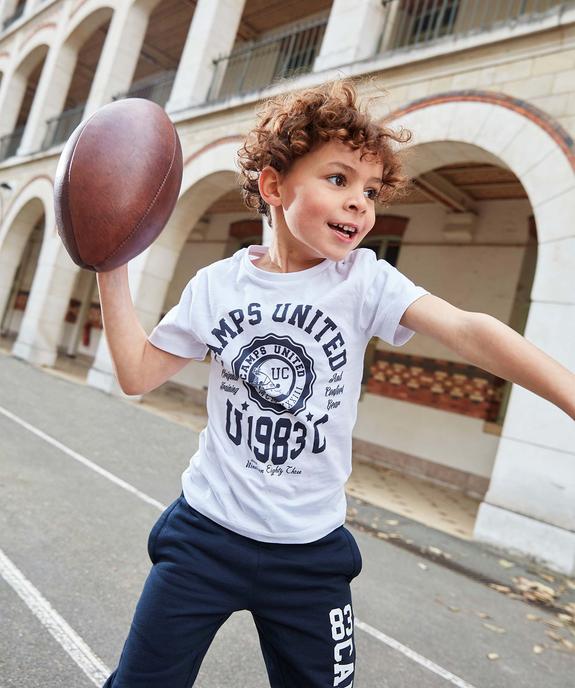 Tee-shirt garçon avec inscription XXL sur le buste - Camps United vue4 - CAMPS UNITED - GEMO