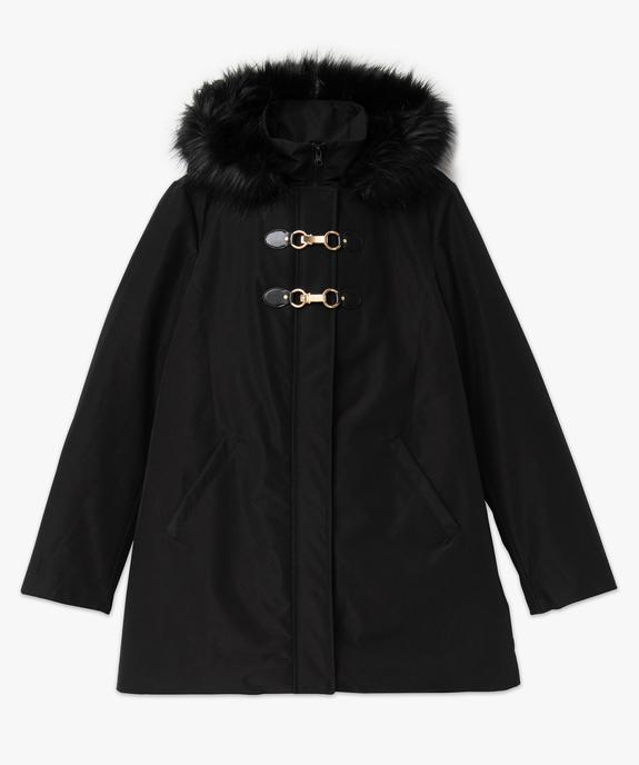 Parka femme avec capuche doublée vue4 - GEMO 4G FEMME - GEMO