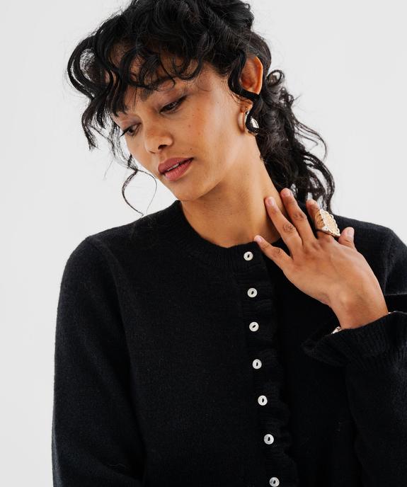 Gilet avec finitions froncées femme vue2 - GEMO(FEMME PAP) - GEMO