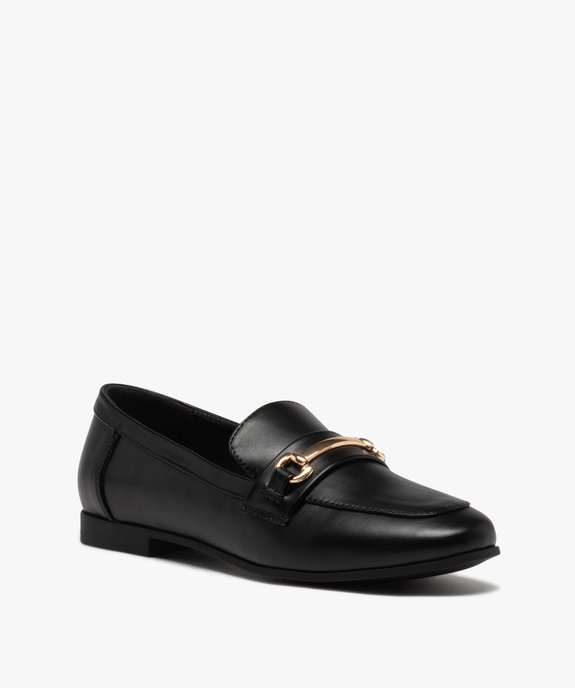 Mocassins femme unis à bijou style classique  vue2 - GEMO (CASUAL) - GEMO
