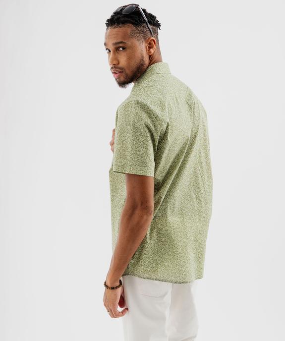 Chemise à manches courtes à motifs fleuris coupe regular homme vue3 - GEMO 4G HOMME - GEMO