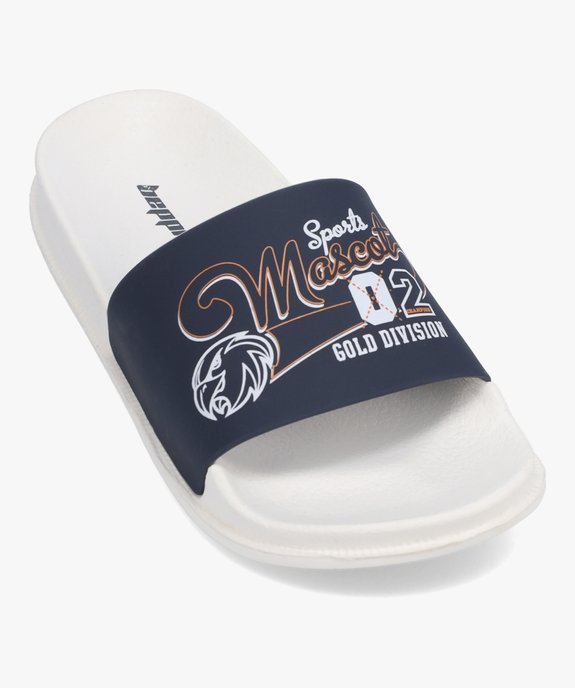 Mules de piscine garçon motifs style campus vue5 - GEMO (ENFANT) - GEMO