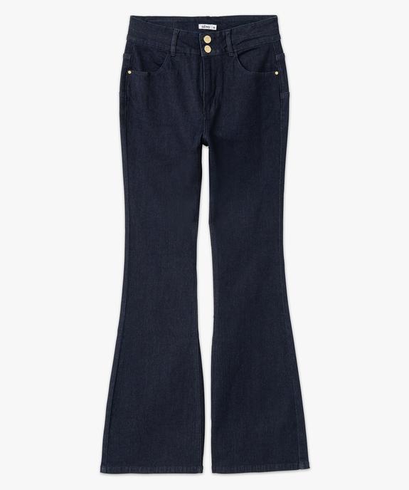Jean Bootcut taille haute effet push-up femme vue4 - GEMO 4G FEMME - GEMO