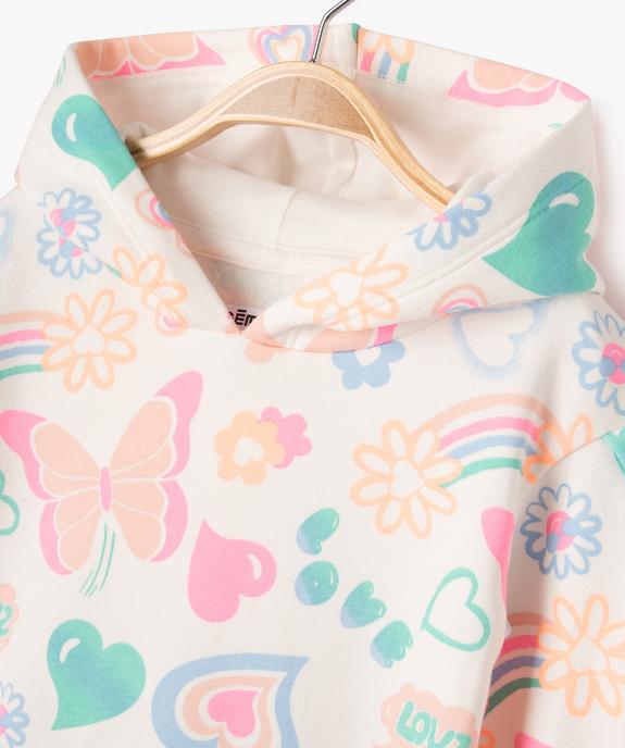 Robe sweat en maille douillette imprimée bébé fille  vue2 - GEMO 4G BEBE - GEMO