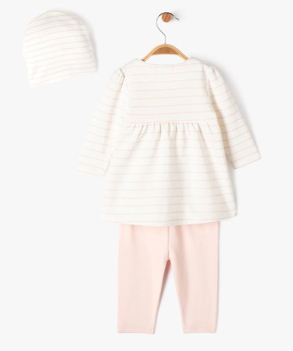 Ensemble 3 pièces bébé fille - LuluCastagnette vue4 - LULUCASTAGNETTE - GEMO