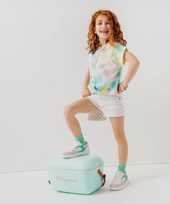 Tee-shirt oversize à manches courtes effet tie and dye fille vue5 - GEMO (ENFANT) - GEMO