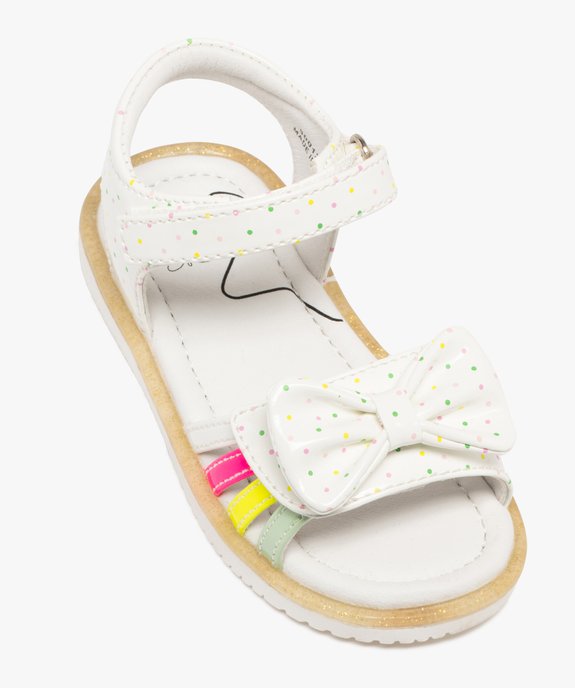 Sandales vernies à pois fermeture scratch bébé fille - Lovely Wings vue5 - LOVELY WINGS - GEMO