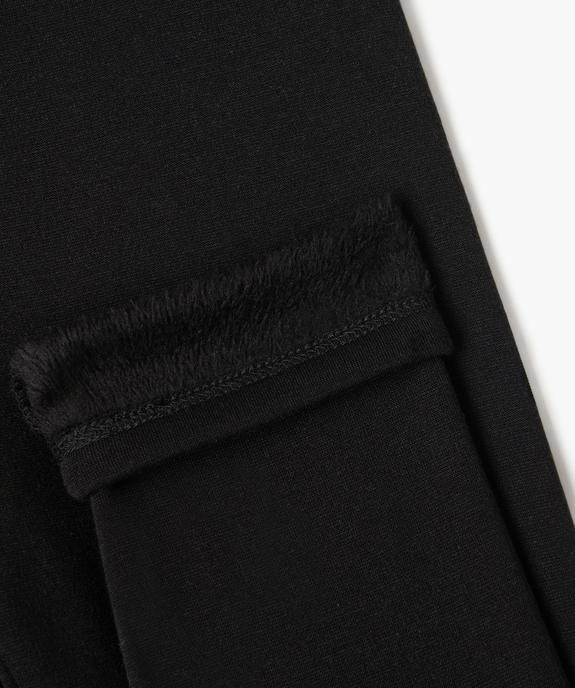 Leggings avec doublure chaude en maille peluche fille vue3 - GEMO (ENFANT) - GEMO