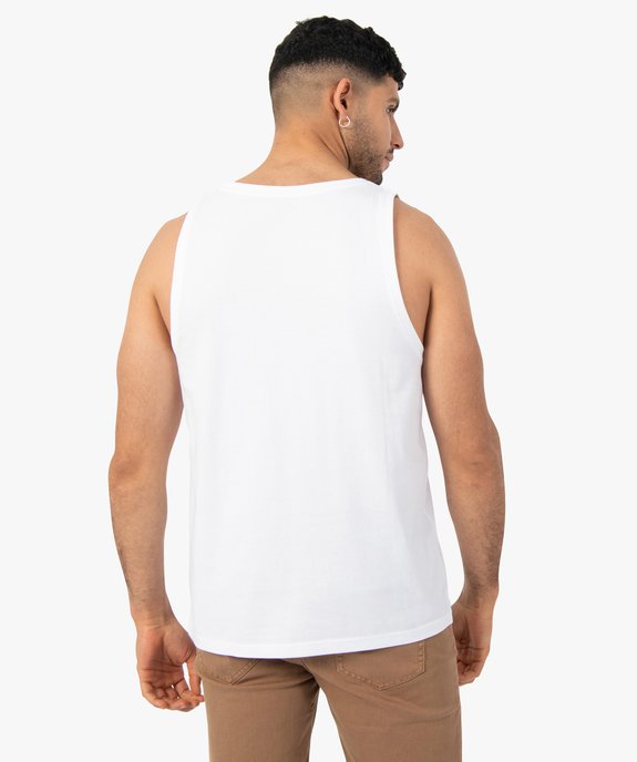 Débardeur homme uni vue3 - GEMO (HOMME) - GEMO