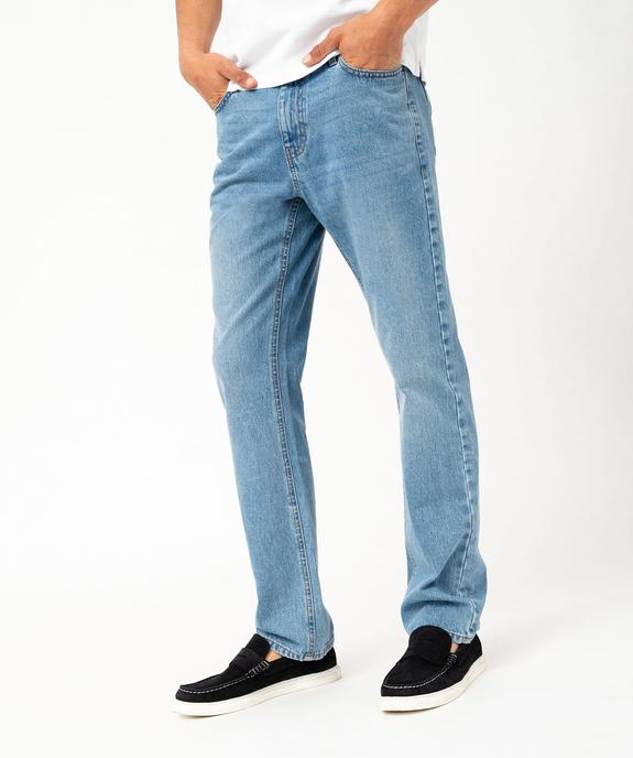 Jean coupe Regular légèrement délavé homme vue1 - GEMO 4G HOMME - GEMO