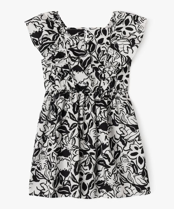 Robe à volants à motifs fleuris fille vue3 - GEMO (ENFANT) - GEMO