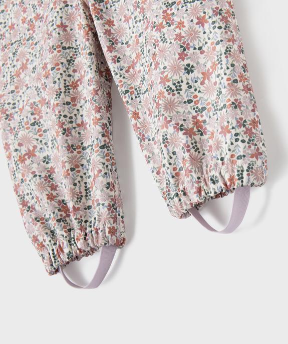 Salopette de pluie imperméable à bretelles élastiques bébé fille vue3 - GEMO(BEBE DEBT) - GEMO