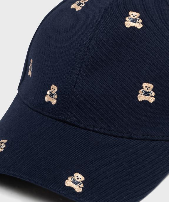 Casquette avec oursons brodés garçon - LuluCastagnette vue3 - LULU CASTAGNETT - GEMO