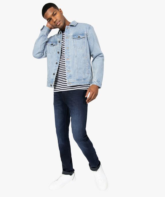 Jean homme slim taille haute vue5 - GEMO (HOMME) - GEMO