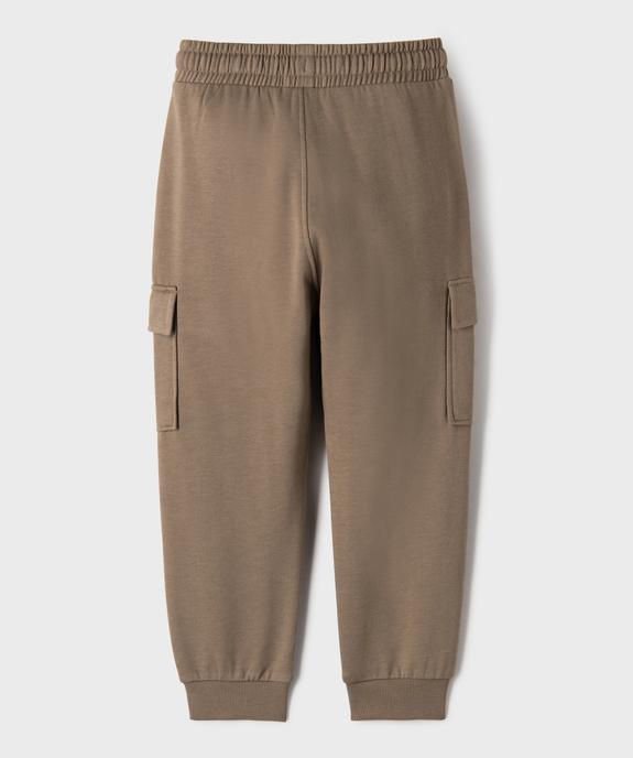 Pantalon de jogging coupe cargo garçon vue3 - GEMO 4G GARCON - GEMO