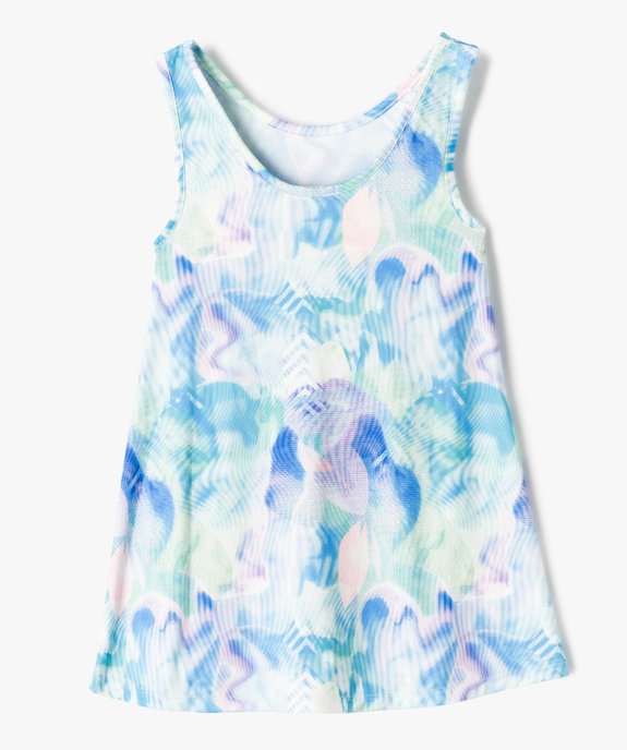 Robe fille avec combishort intégré en microfibre vue4 - GEMO (ENFANT) - GEMO