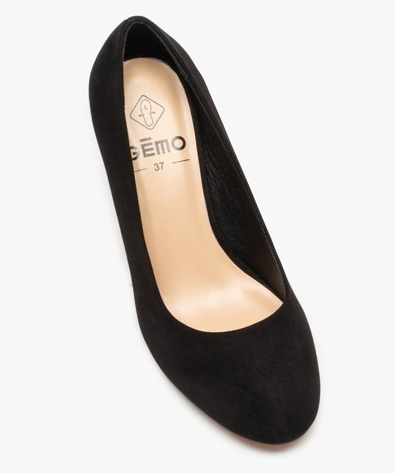 Escarpins femme en suédine coupe spéciale pied large vue5 - GEMO(URBAIN) - GEMO