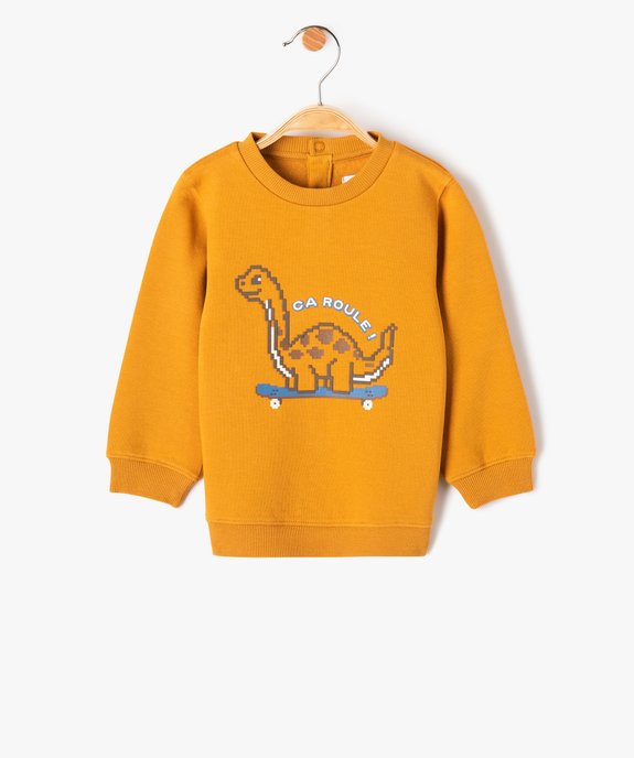 Sweat bébé garçon imprimé dinosaures vue1 - GEMO(BEBE DEBT) - GEMO
