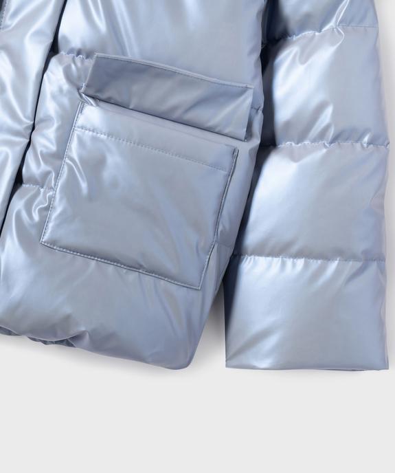 Blouson déperlant doublé polaire à capuche fille vue3 - GEMO (ENFANT) - GEMO