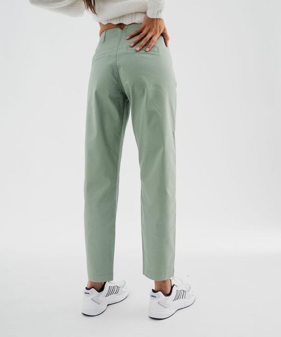 Pantalon chino en coton stretch femme vue3 - GEMO(FEMME PAP) - GEMO