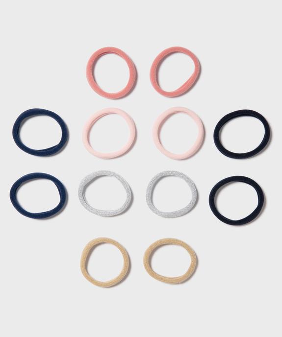 Élastique à cheveux en mousse pailletée (lot de 12) vue1 - GEMO (ACCESS) - GEMO