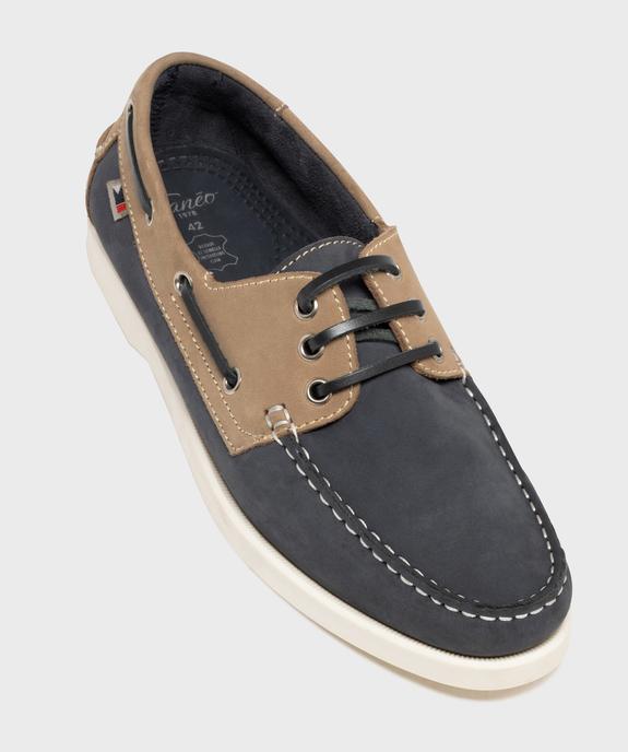 Chaussures bateau bicolore - Tanéo vue5 - TANEO - GEMO