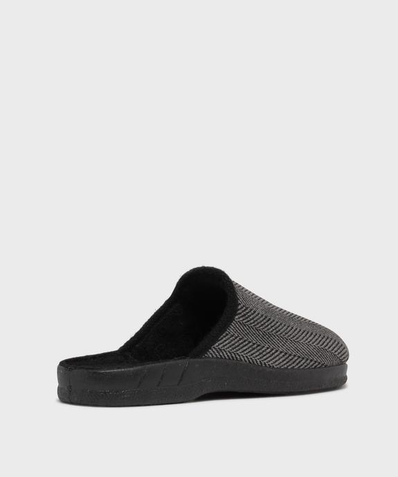 Chaussons mules confort à motifs chevrons homme vue4 - G'FLEX GEMO FOR GOOD - GEMO
