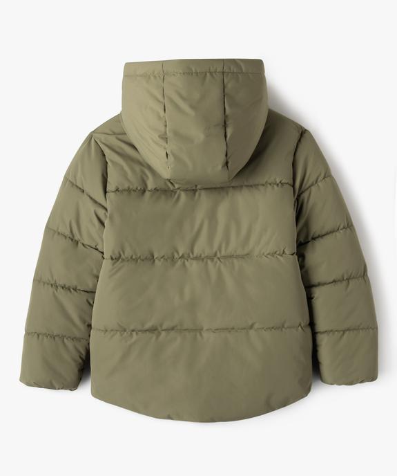 Blouson matelassé à capuche avec doublure polaire garçon vue4 - GEMO 4G GARCON - GEMO
