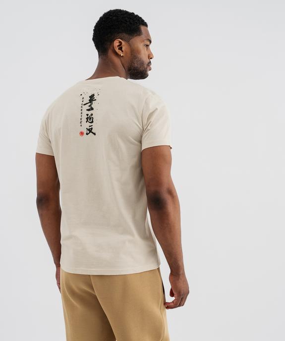 Tee-shirt manches courtes imprimé devant et dos homme - apoh London vue3 - HOKUSAI - GEMO