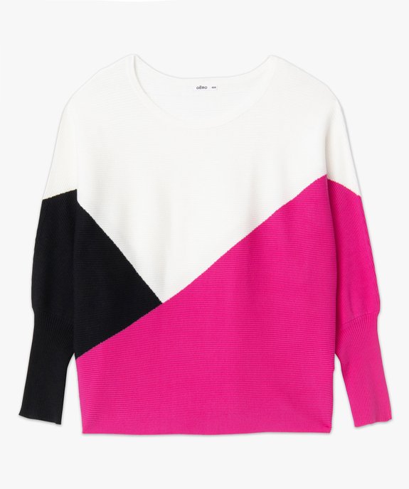 Pull femme grande taille à manches chauve-souris vue4 - GEMO (G TAILLE) - GEMO