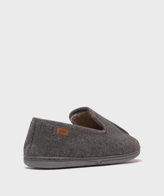 Chaussons mules en velours doux homme - Dim vue4 - DIM - GEMO