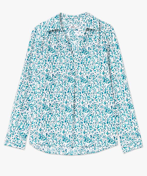 Chemise manches longues fleurie femme vue4 - GEMO(FEMME PAP) - GEMO