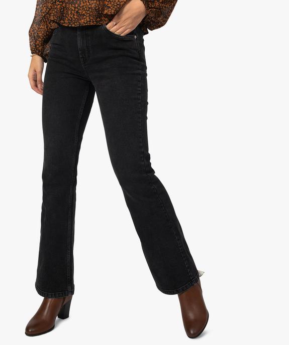 Jean femme coupe Bootcut taille haute vue1 - GEMO(FEMME PAP) - GEMO