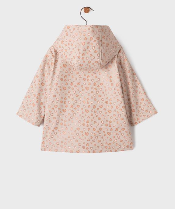 Imperméable chaudement doublé en matière déperlante bébé fille vue5 - GEMO(BEBE DEBT) - GEMO