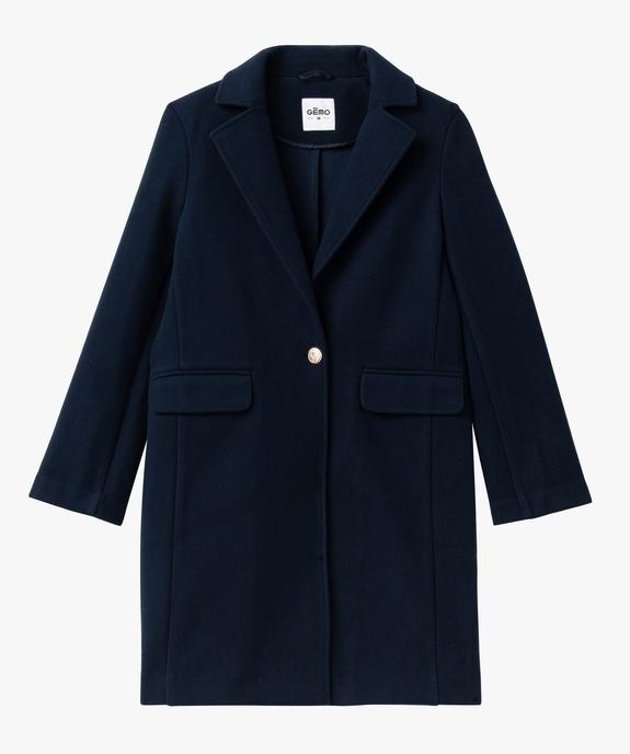 Manteau droit à grand col femme vue4 - GEMO(FEMME PAP) - GEMO