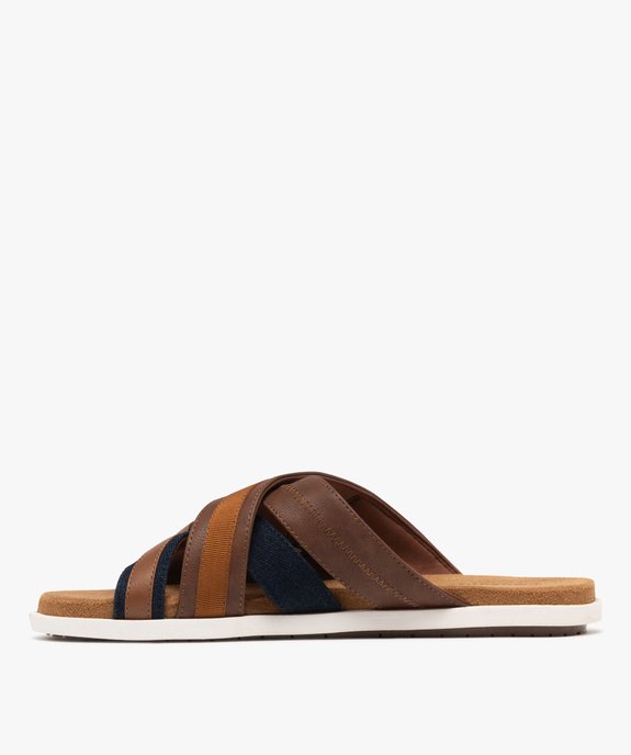 Mules à brides croisées et semelle sport homme - Redskins vue4 - REDSKINS - GEMO