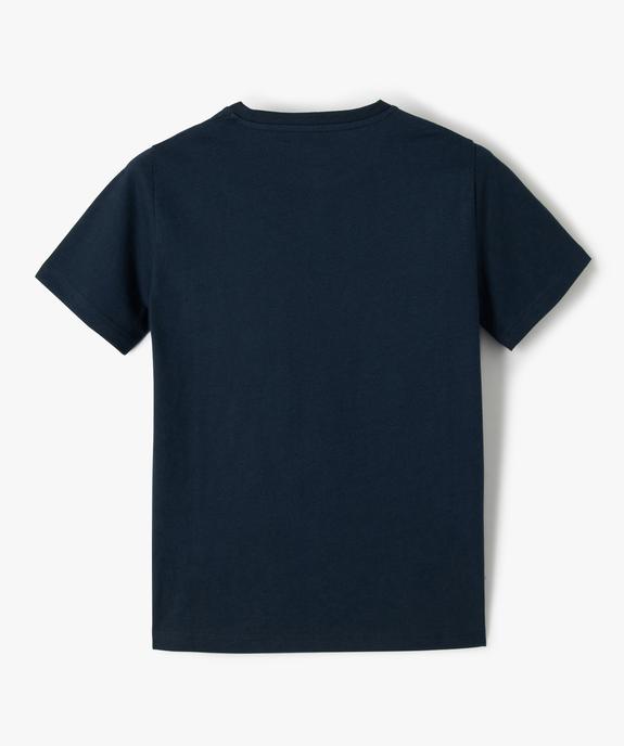 Tee-shirt garçon à manches courtes avec motif de Noël vue3 - GEMO (JUNIOR) - GEMO