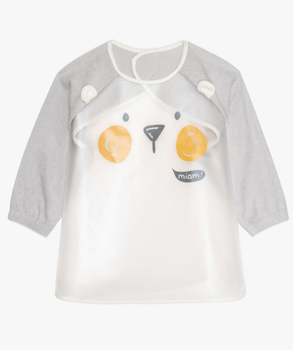 Bavoir bébé en vinyle avec manches en éponge vue1 - GEMO(BB COUCHE) - GEMO